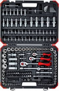 Gedore Red Socket Set, with Ratchet, Extension Bars, and T Bars (90 Piece Set)